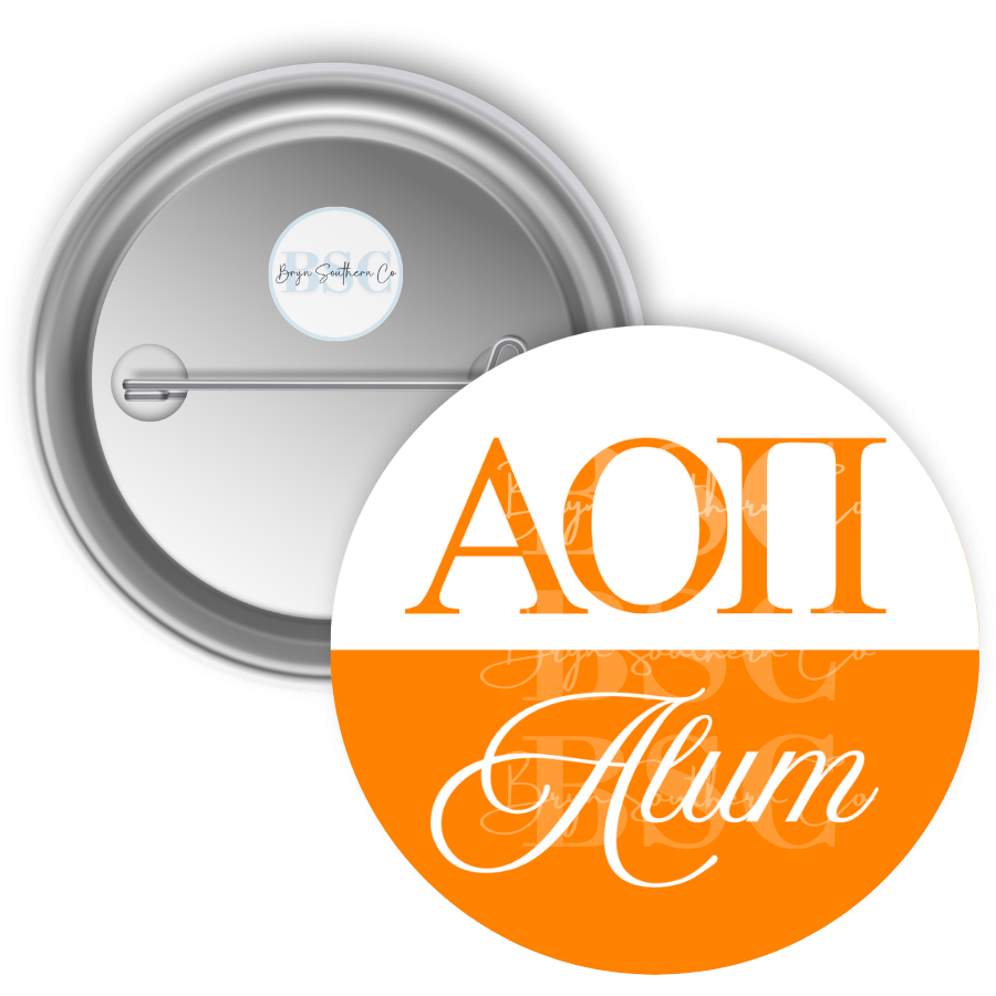AOII Alum Button