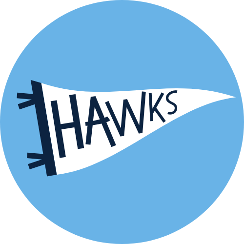 Hawks Pennant Magnet