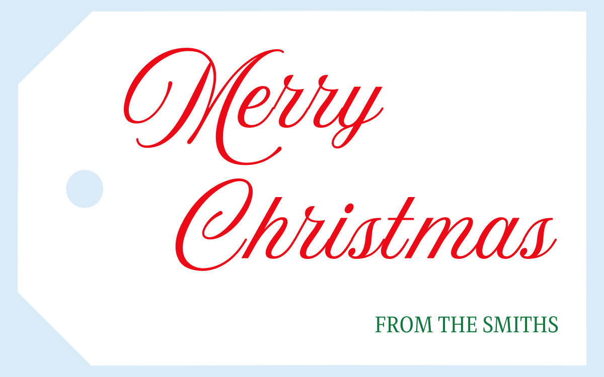 Merry Christmas Gift Tags
