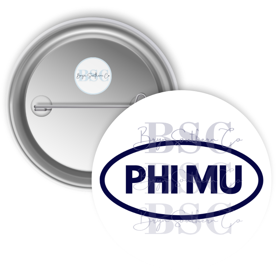 Phi Mu Heritage Button