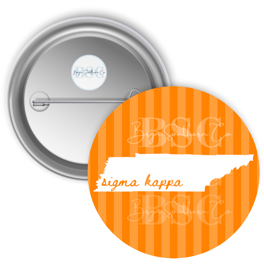 TN Stripes Sigma Kappa Button
