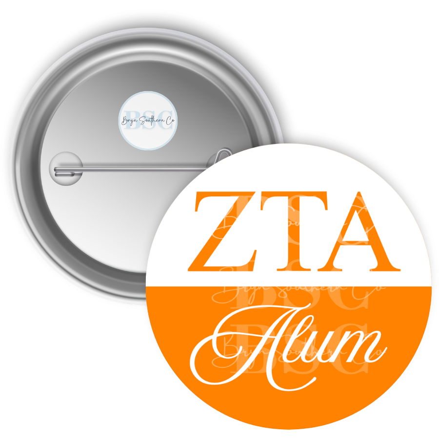 Zeta Tau Alpha Alum Button