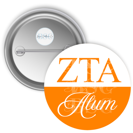 Zeta Tau Alpha Alum Button