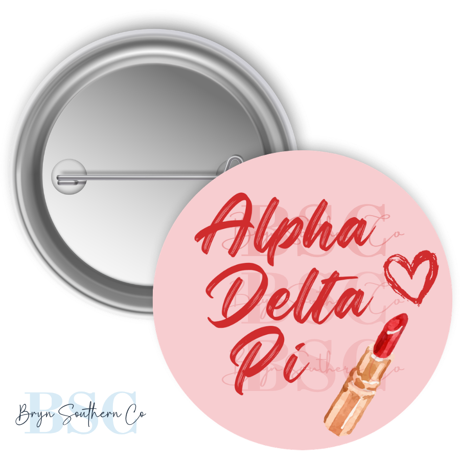 ADPi Lipstick Button