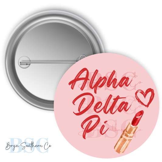 ADPi Lipstick Button