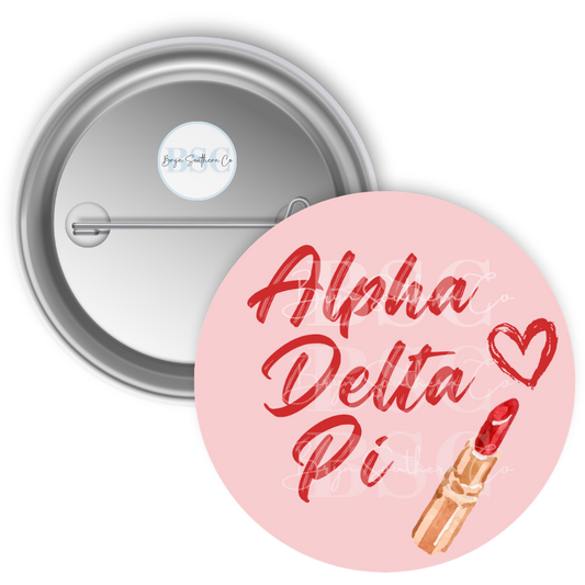 ADPi Lipstick Button