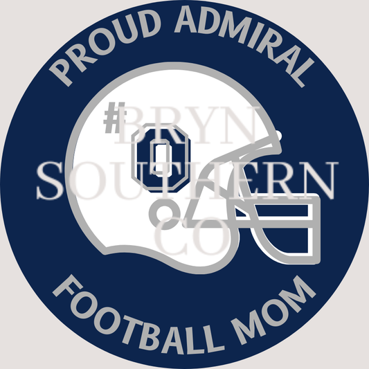 Proud Mom - Farragut - Navy - Custom