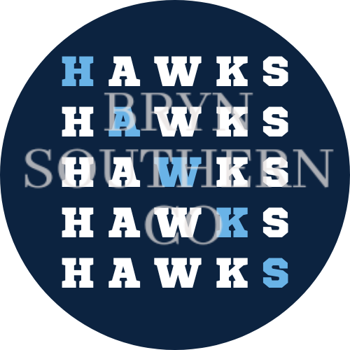 Hawks Standout Button