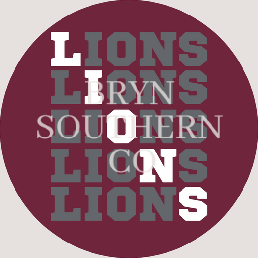 Lions Standout Button