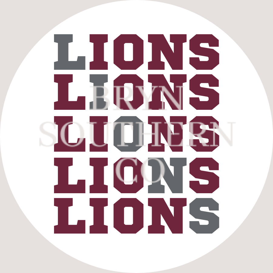 Lions Standout Button