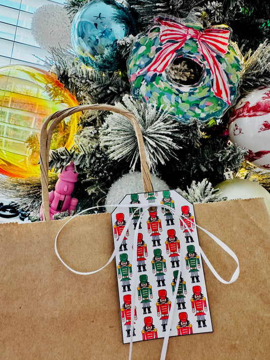 Classic Christmas Nutcracker Tag