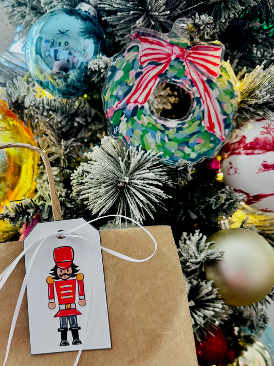 Watercolor Nutcracker Gift Tag