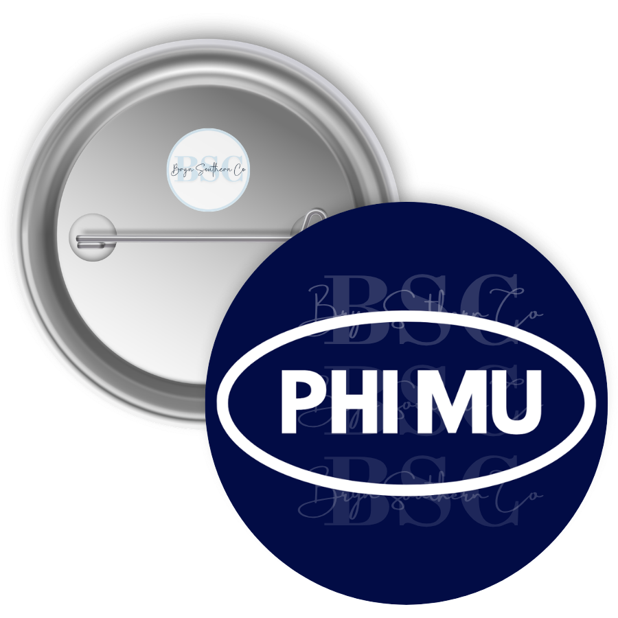 Phi Mu Heritage Button