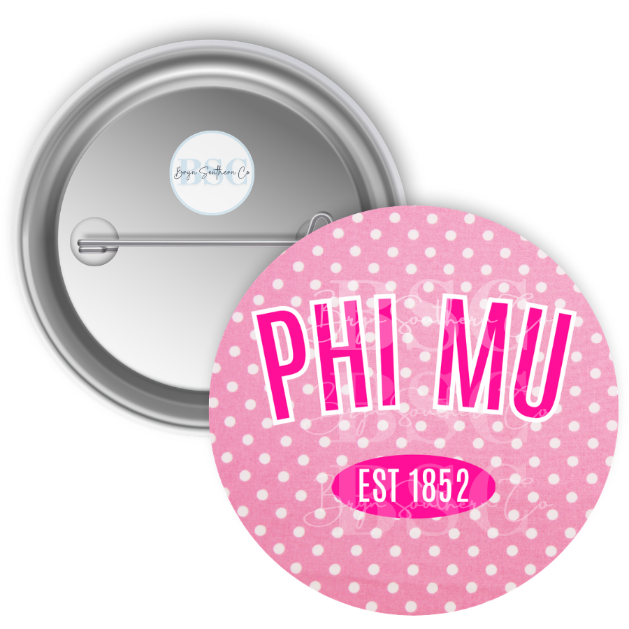 Phi Mu Polka Dots