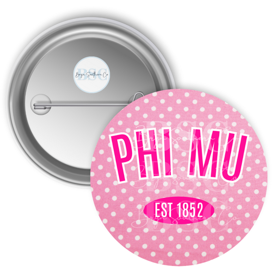 Phi Mu Polka Dots