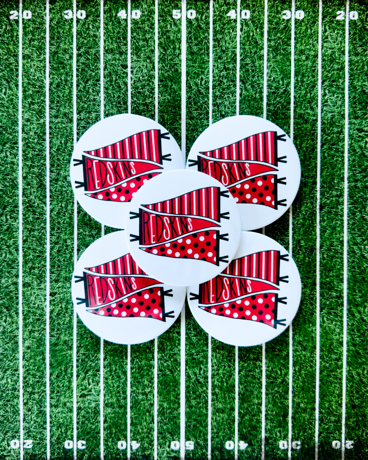 Redskins Pennant Button