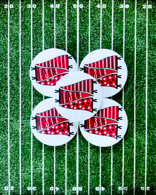 Redskins Pennant Button
