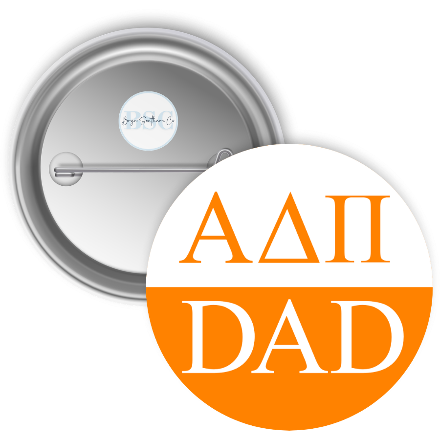 Sorority Dad Button Alpha Delta Pi