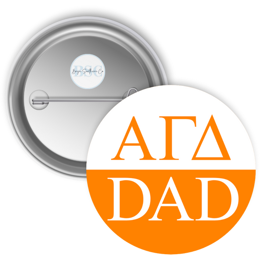 Sorority Dad Button Alpha Gamma Delta