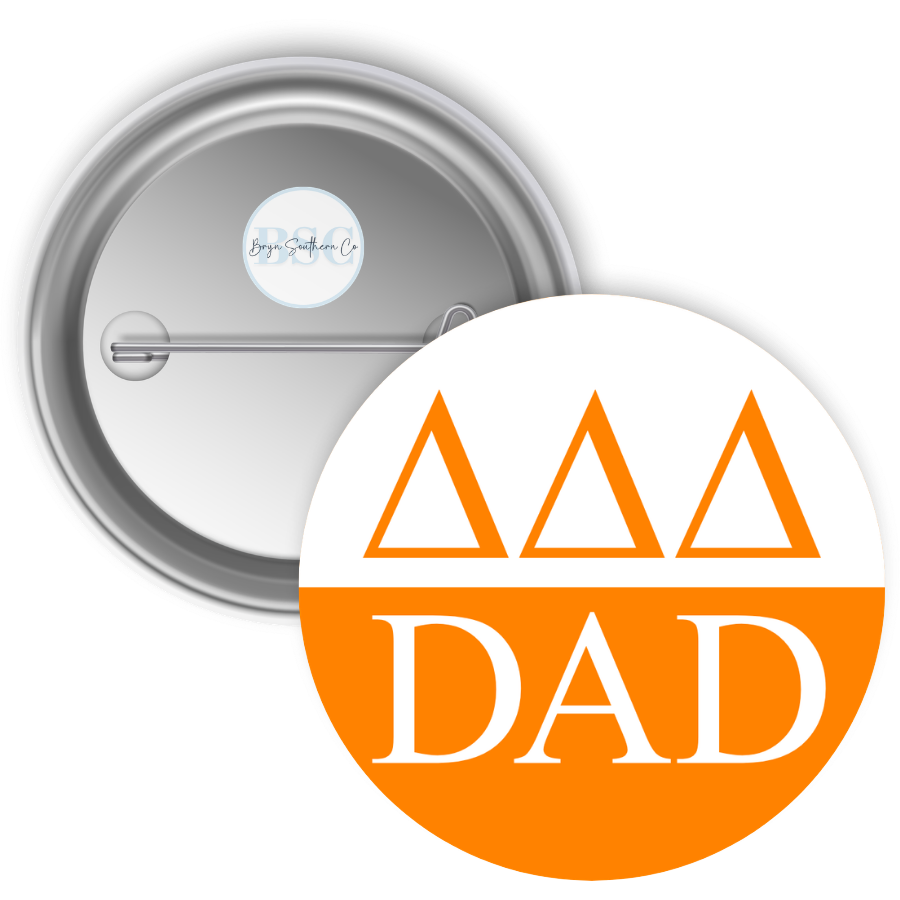 Sorority Dad Button Delta Delta Delta