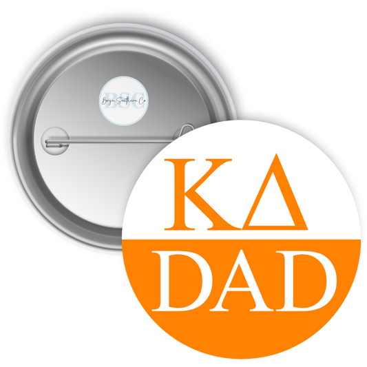 Sorority Dad Button Kappa Delta
