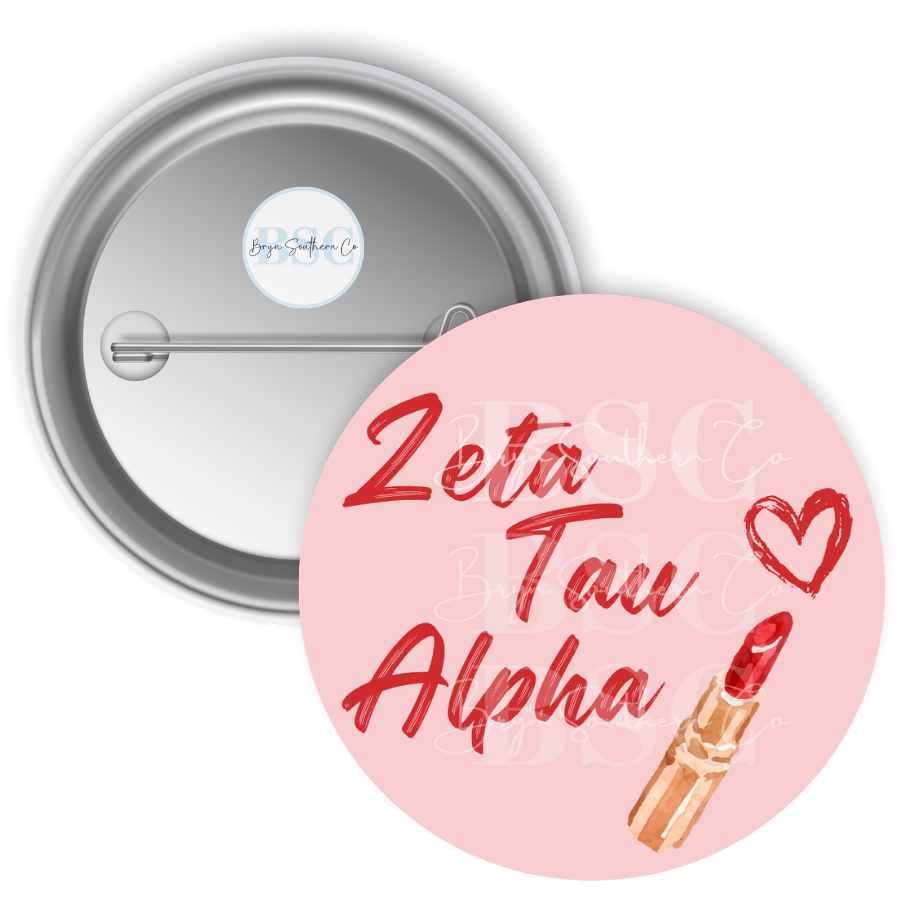 ZTA Lipstick Button