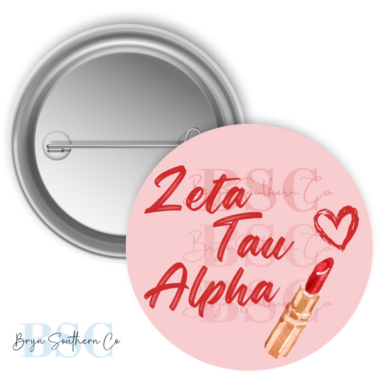 ZTA Lipstick Button