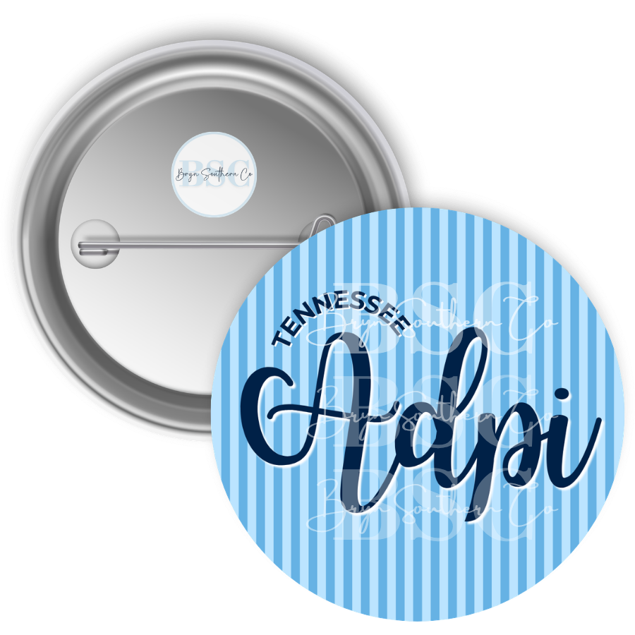 Tennessee ADPi Stripes Button