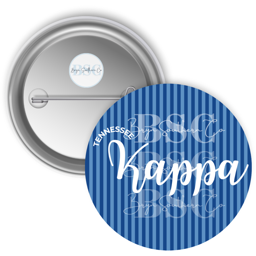 Tennessee KKG Stripes Button